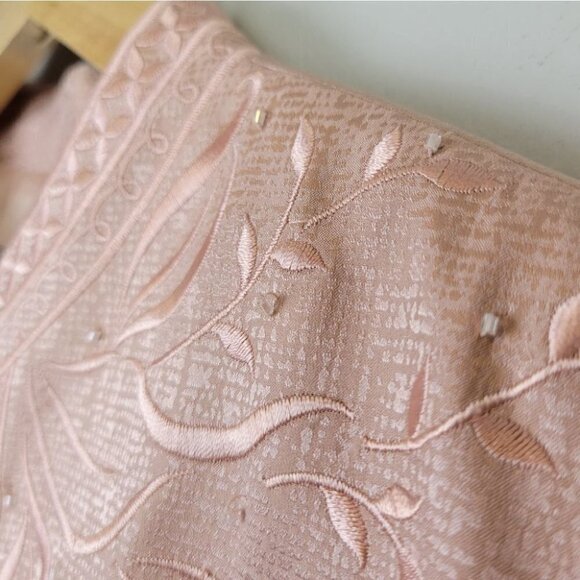 Adrianna Papell Silk Blazer Jacket Embroidered 6 - Picture 5 of 11